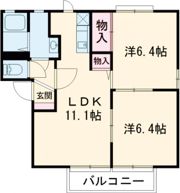 セスカ Cの間取り画像