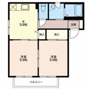 エスポワールミゾグチ Bの間取り画像