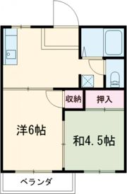 渡辺ハイツBの間取り画像