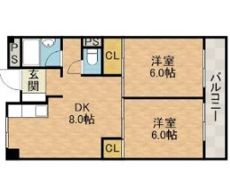 ローズハイツ茨木の間取り画像