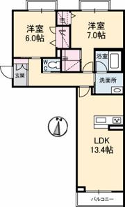 グラン クレールの間取り画像