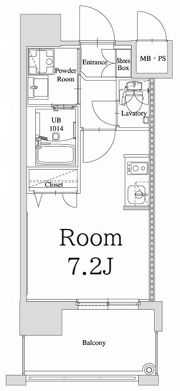 エンクレスト天神GLEEの間取り画像