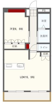 グランドールわらしな川の間取り画像