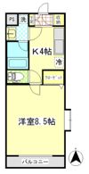 エスポワール相原の間取り画像