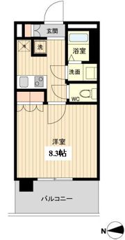 ラクアスレジデンス東新宿の間取り画像