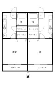 コーポセントラルー463の間取り画像