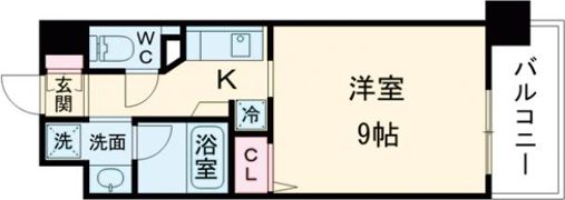 ベルフェリーク新神戸の間取り画像