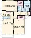 ベルハイツDの間取り画像