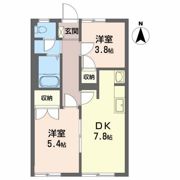 フレグランス菜恵 Cの間取り画像