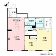 FREUDE帯山西の間取り画像