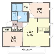 ソレアード・Sの間取り画像