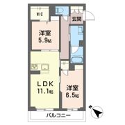 エクラージュの間取り画像