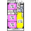 コムフォート原3の間取り画像