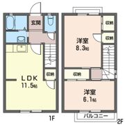 サンテラスなでしこの間取り画像