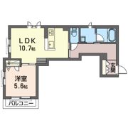 中沢ハイツ Cの間取り画像