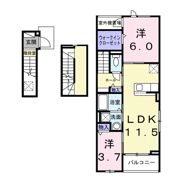 カーサルーチェの間取り画像