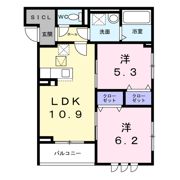 グランリヴェール建石町の間取り画像
