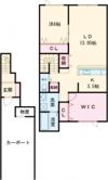 AmabileⅠの間取り画像