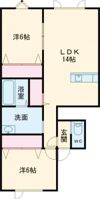 AmabileⅡの間取り画像