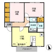 サンフラット Aの間取り画像