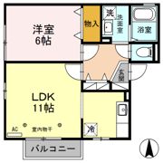 セジュール鶴田の間取り画像