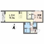 ベレオ万代の間取り画像