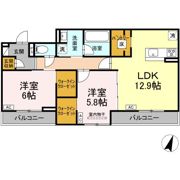 D-Crinum 加屋町の間取り画像