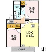 クラウディア B棟の間取り画像