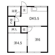 赤坂サンコーポの間取り画像