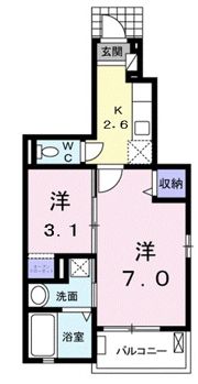 ☆ラフィネⅢの間取り画像