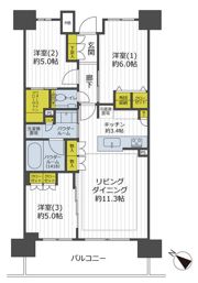 プレミスト東林間 さくら通りの間取り画像