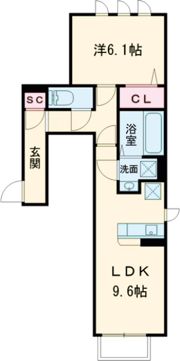 D-ROOM桂の間取り画像