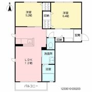 サンシャイン城南 D棟の間取り画像