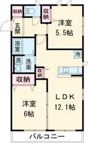 ソレイユの間取り画像
