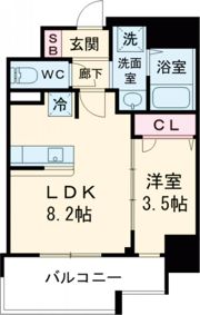ディアレイシャス湊川公園の間取り画像