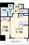 ディアレイシャス湊川公園の間取り画像