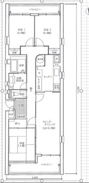 あさかヴィレッジ リニア棟の間取り画像