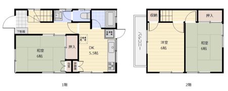 中山上戸建の間取り画像