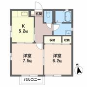 ポーシェ三月内 Bの間取り画像