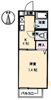 アブニールSの間取り画像