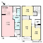 シャーメゾン西大道 B棟の間取り画像
