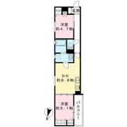 クリエオーレ下神田Ⅰの間取り画像