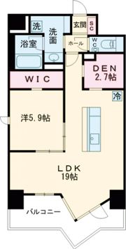 クレアシオンあら町の間取り画像