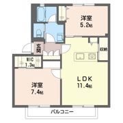 スプリングヴァレイAの間取り画像
