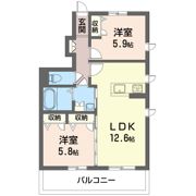 ブルーコーラルCの間取り画像