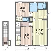 グリーン・ヴィラの間取り画像