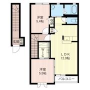 カーム末広Cの間取り画像