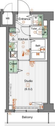 ガーラ大井町ゼームス坂上の間取り画像