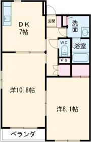 メゾンドヘイハチの間取り画像