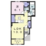 ベル ローズ Ⅱの間取り画像